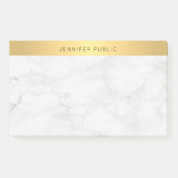 Creative Modern Gold And Marble Elegant Template Post-it Notes