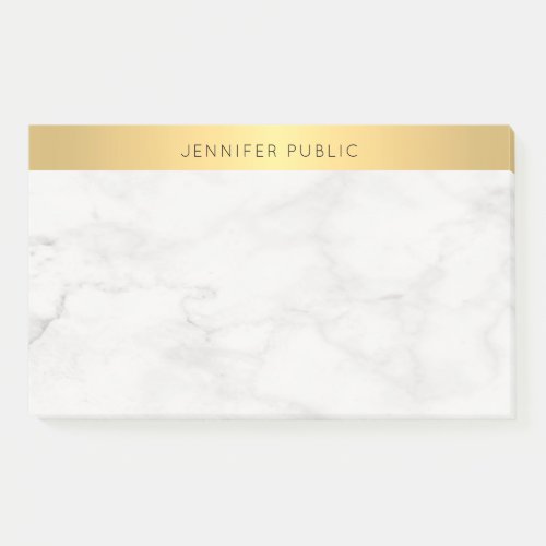 Creative Modern Gold And Marble Elegant Template Post_it Notes