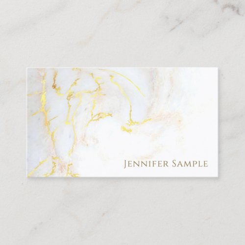 Creative Modern Gold Marble Elegant Professional Business Card