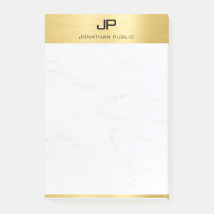 Creative Modern Minimalist Design Gold Marble Chic Post-it Notes
