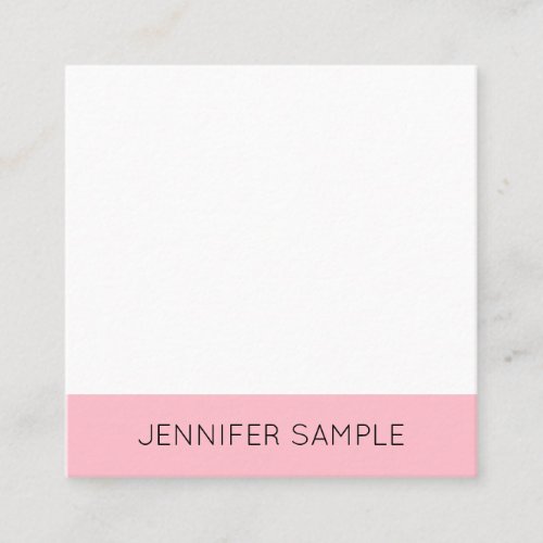 Creative Modern Minimalist Design Template Square Business Card