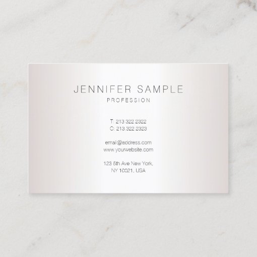 Creative Modern Minimalist Design Trendy Salon Business Card Zazzle