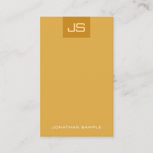 Creative Modern Monogram Vertical Elegant Template Business Card