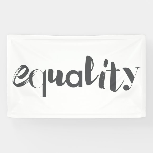 Creative, modern, playful, cool design of Equality Banner (Horizontal)