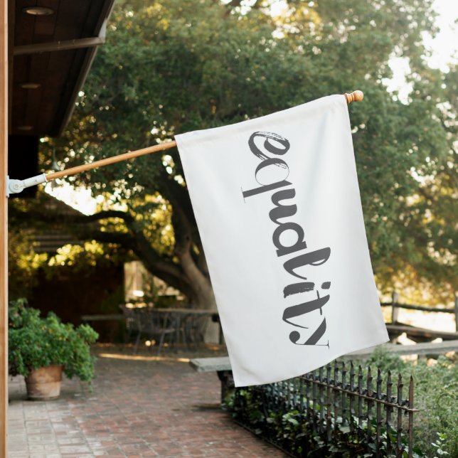 Creative, modern, playful, cool design of Equality House Flag (In SItu)