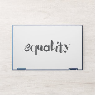 Creative, modern, playful, cool design of Equality HP Laptop Skin