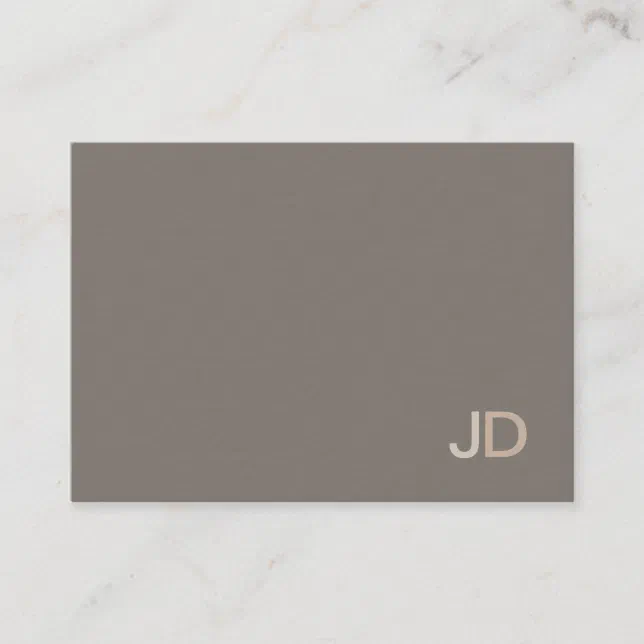 Creative Modern Professional Monogram Plain Luxury Business Card | Zazzle