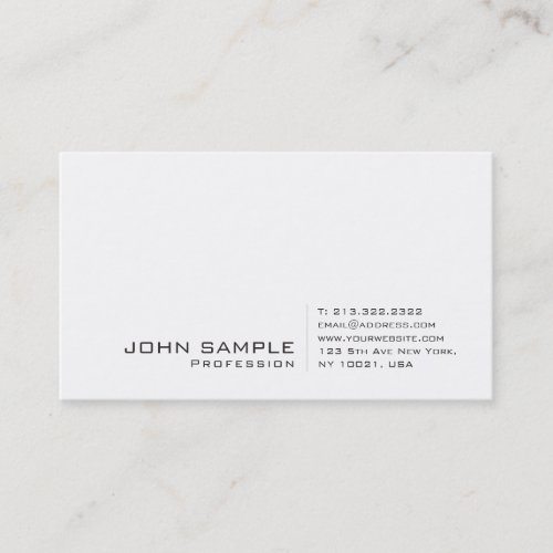 Creative Modern Professional Signature UV Matte Business Card