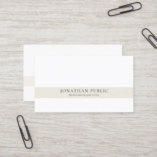 Creative Modern Professional Simple Elegant Business Card