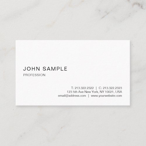 Creative Modern Professional Simple Template Business Card