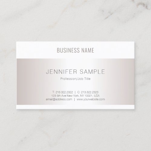 Creative Modern Simple Design Elegant Minimalist Business Card