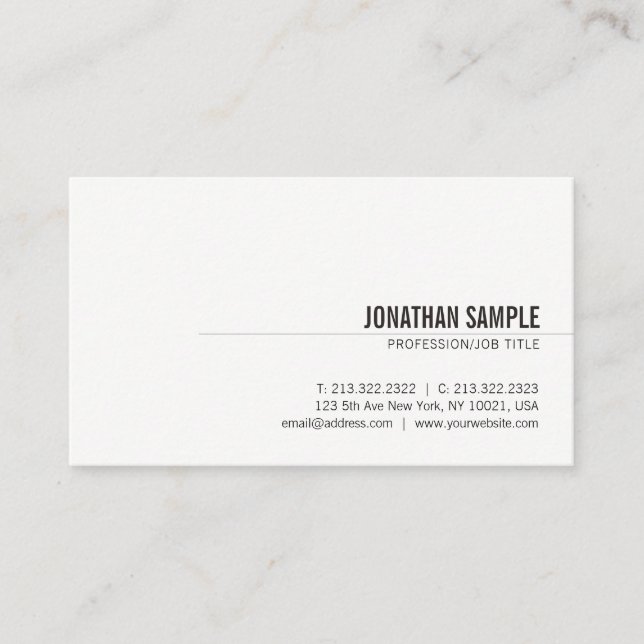 Creative Modern Simple Professional Cute Chic Business Card (Front)