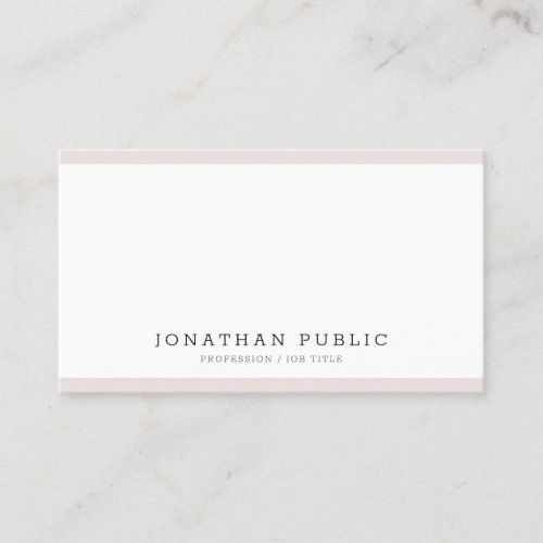 Creative Modern Simple Professional Elegant Trendy Business Card