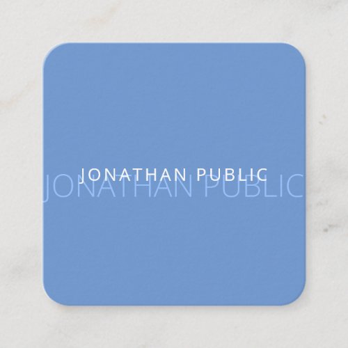 Creative Modern Simple Professional Template Square Business Card