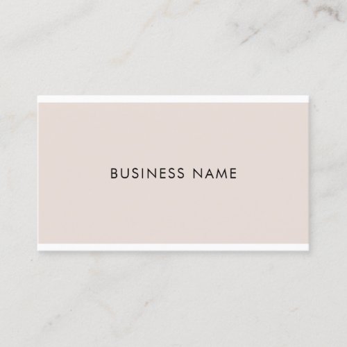 Creative Modern Sleek Firm Company Plain Trendy Business Card
