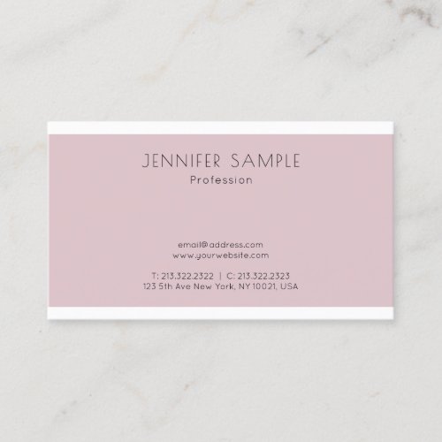 Creative Modern Smart Design Template Elegant Business Card