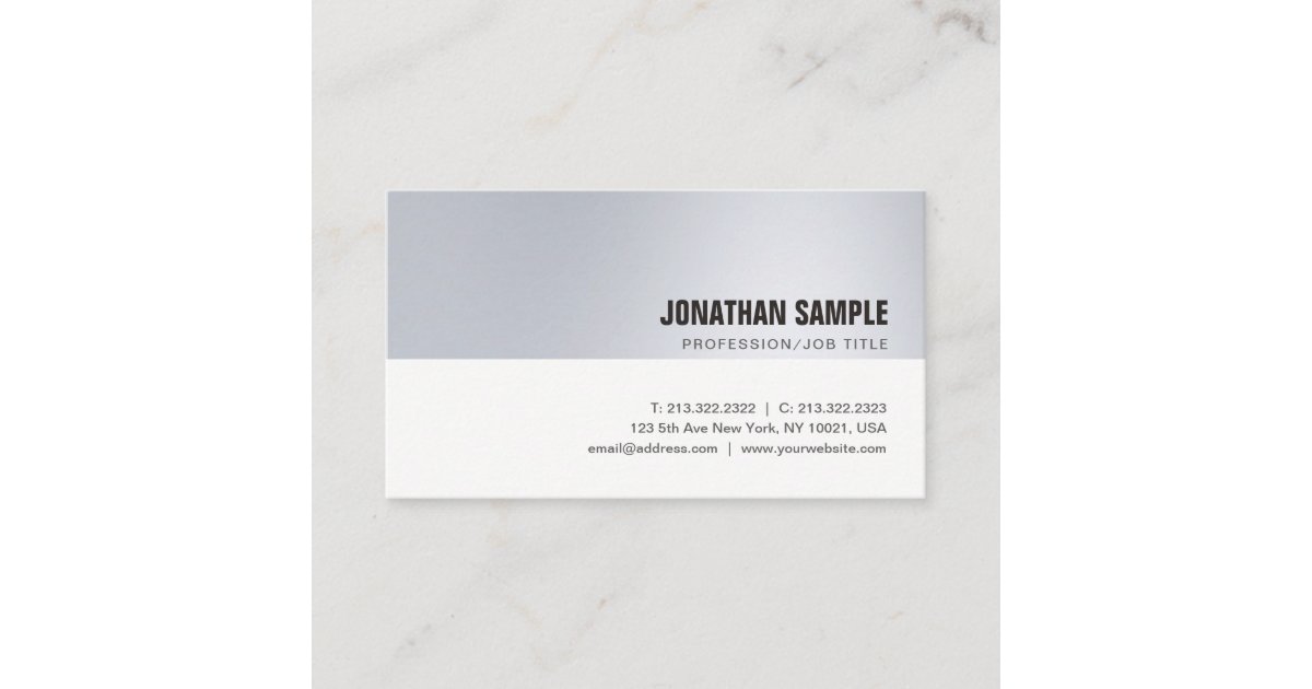 Creative Modern Trendy Minimalist Professional Business Card | Zazzle