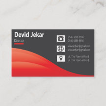 creative modern visiting card