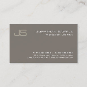 Creative Monogram Design Modern Professional Luxe Business Card
