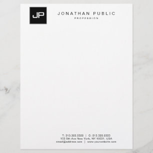 Creative Monogram Simple Template Modern Elegant Letterhead