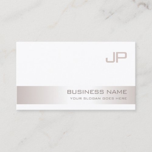 Creative Monogrammed Modern Plain Trendy Luxury Business Card