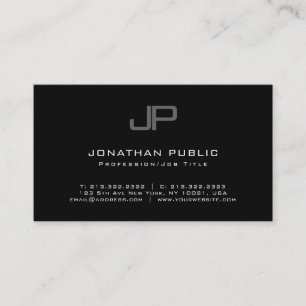 Creative Monogrammed Modern Trendy Minimalist Chic Business Card