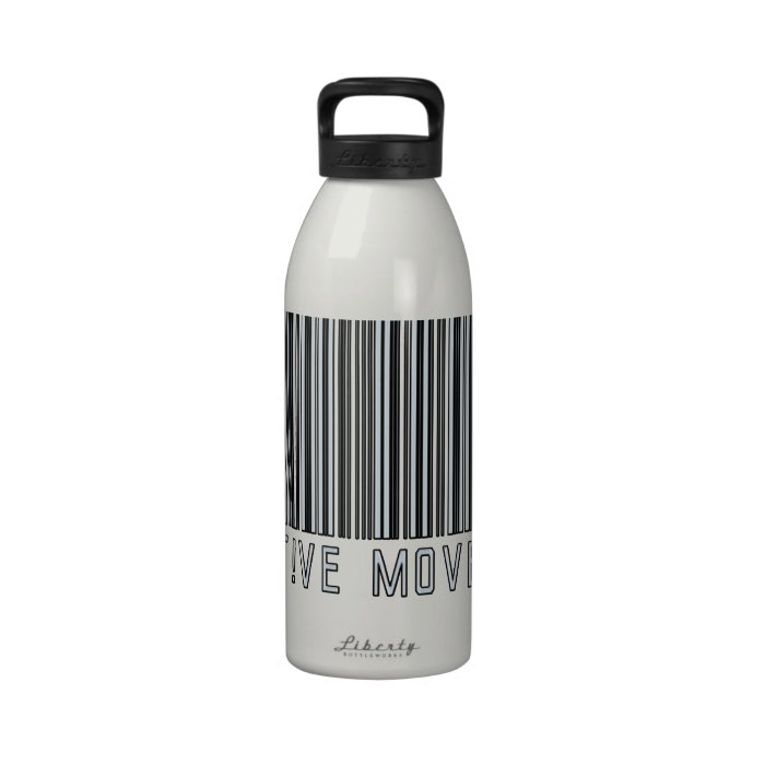 Creative Movement Global Bar Code Logo Reusable Water Bottles