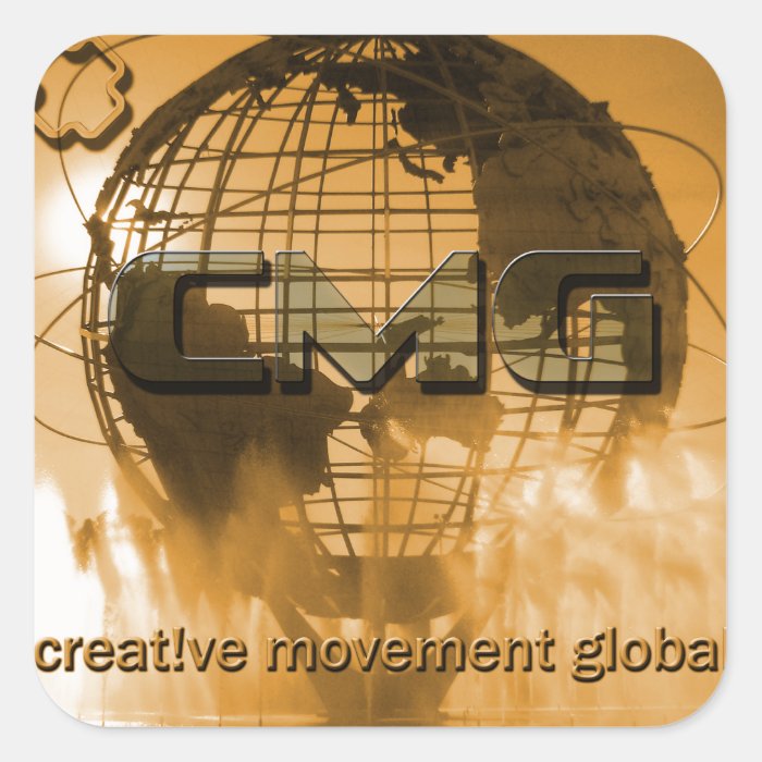 Creative Movement Global Globe Logo Stickers