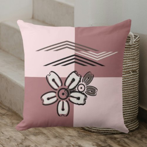 Creative Natural Pink Cherry Blossom Throw Pillow