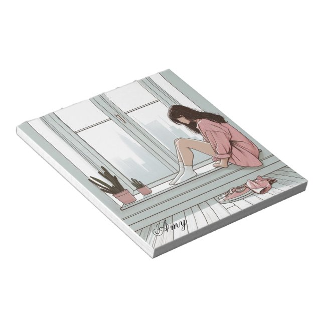 CREATIVE NOOTBOOK CUTE GIRL NOTEPAD (Angled)