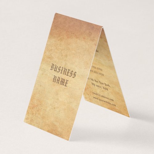 Creative Nostalgic Old Paper Look Professional Business Card