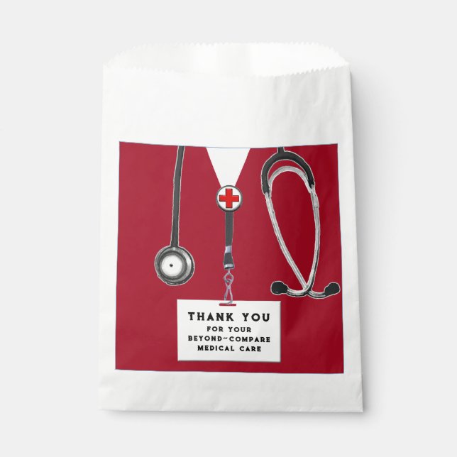 Creative Nurse Appreciation Favor Bag (Front)