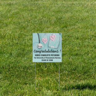 Creative Nurse Congratulation Graduation Yard Sign
