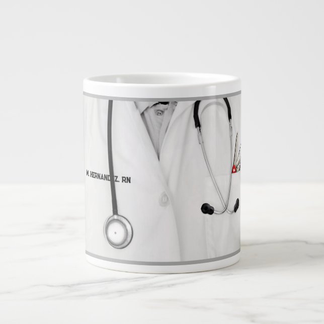 Creative Nurse Giant Coffee Mug (Front)