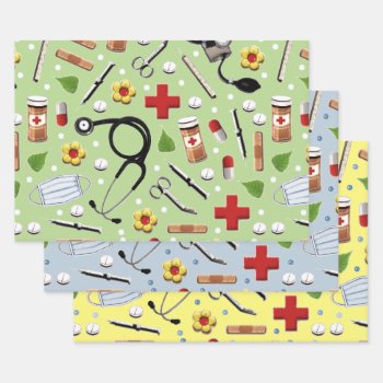 Creative Nurse Gift Wrapping Paper Sheets by ebbies at Zazzle