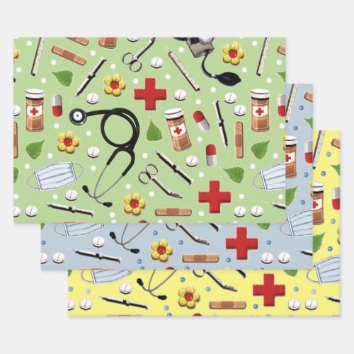 Creative Nurse Gift Wrapping Paper Sheets