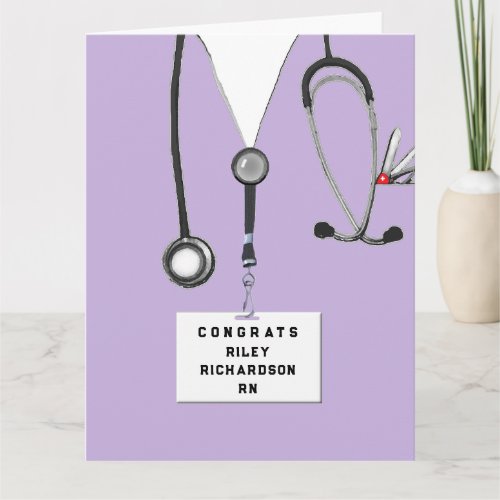 Creative Nurse Graduation Card