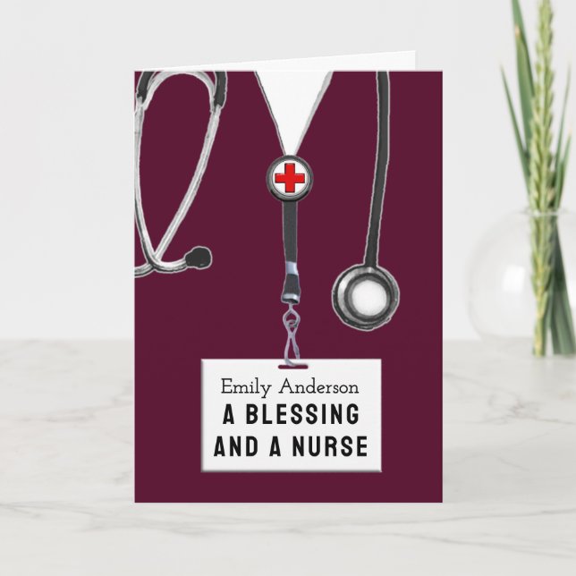 Creative Nurse Graduation Card (Front)