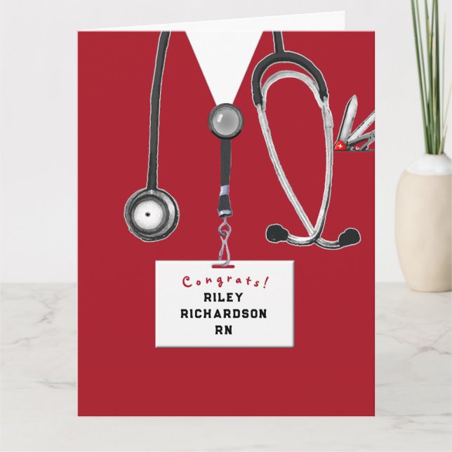 Creative Nurse Graduation Card (Front)