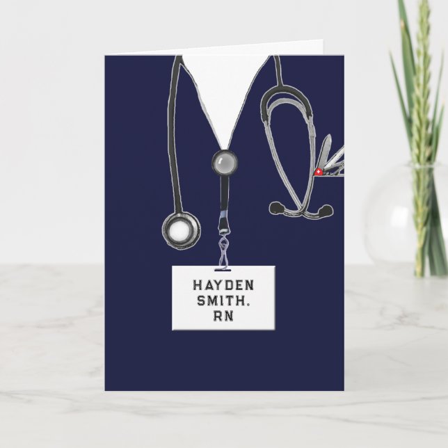 Creative Nurse Graduation Card (Front)