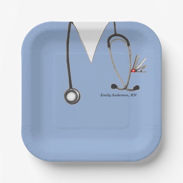 Creative Nurse Graduation Paper Plate (Front)