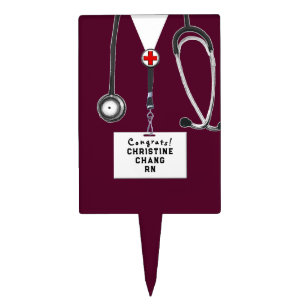 Creative Nurse Graduation Party Cake Topper