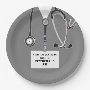 Creative Nurse Graduation Party Paper Plates