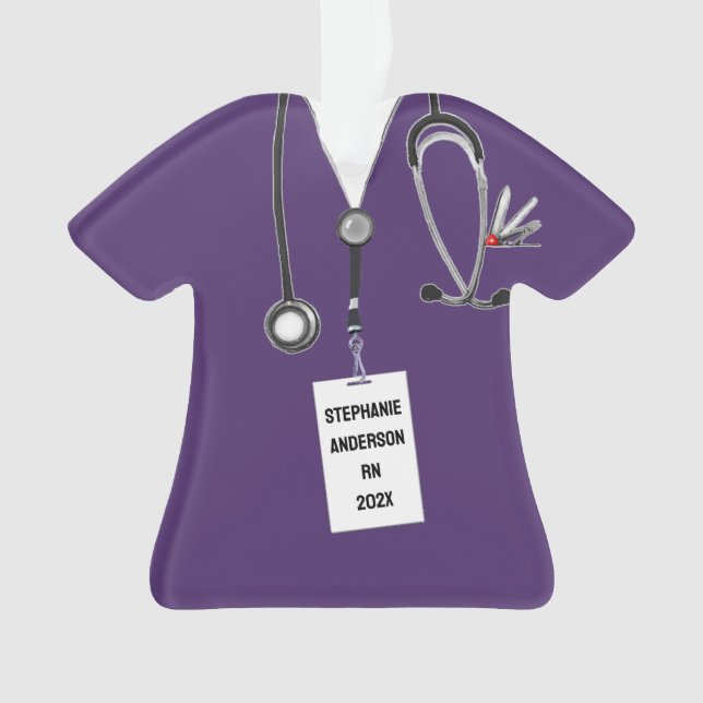 Creative Nurse  Ornament (Front)