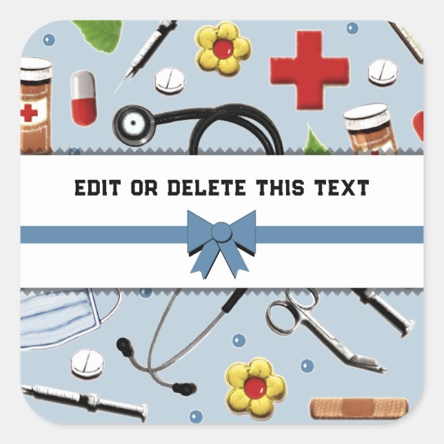 Creative Nurse Square Sticker (Front)