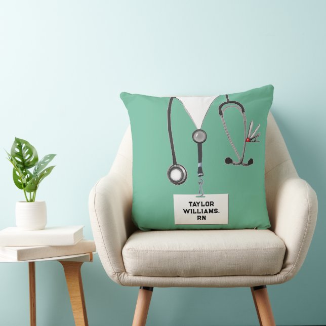 Creative Nurse Throw Pillow (Chair)