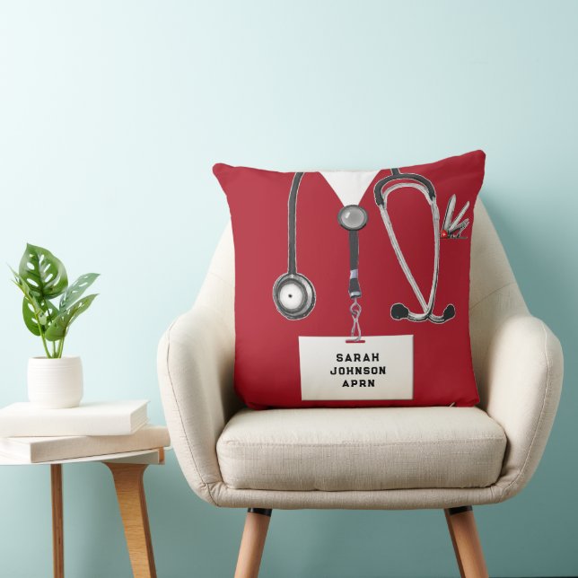 Creative Nurse Throw Pillow (Chair)
