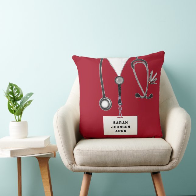 Creative Nurse Throw Pillow (Chair)