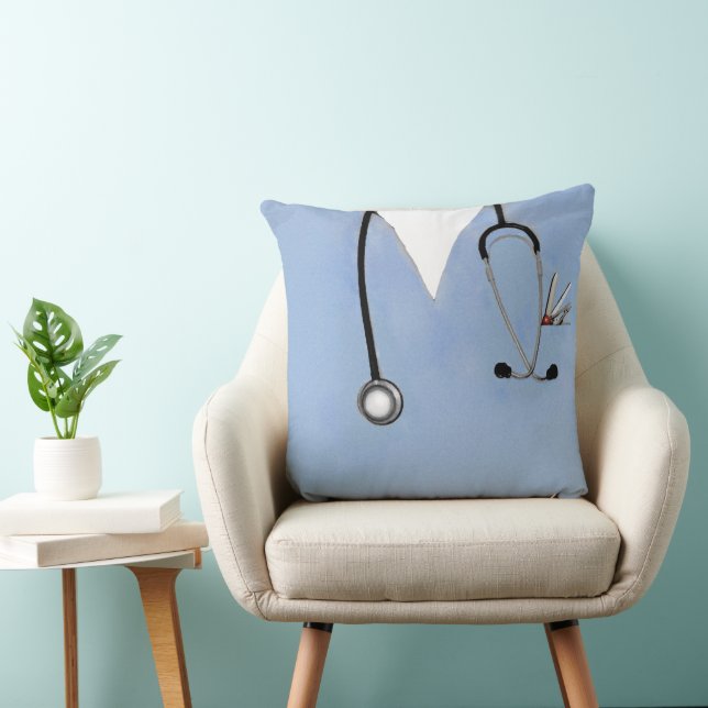 Creative Nurse Throw Pillow (Chair)