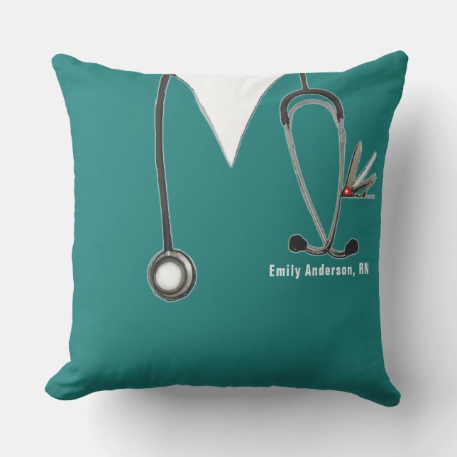 Creative Nurse Throw Pillow (Front)